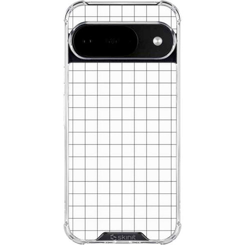 White Grid Google Pixel 10 Clear Case
